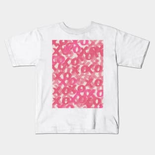 Preppy Pink Maximalist Y2k XO Design Kids T-Shirt